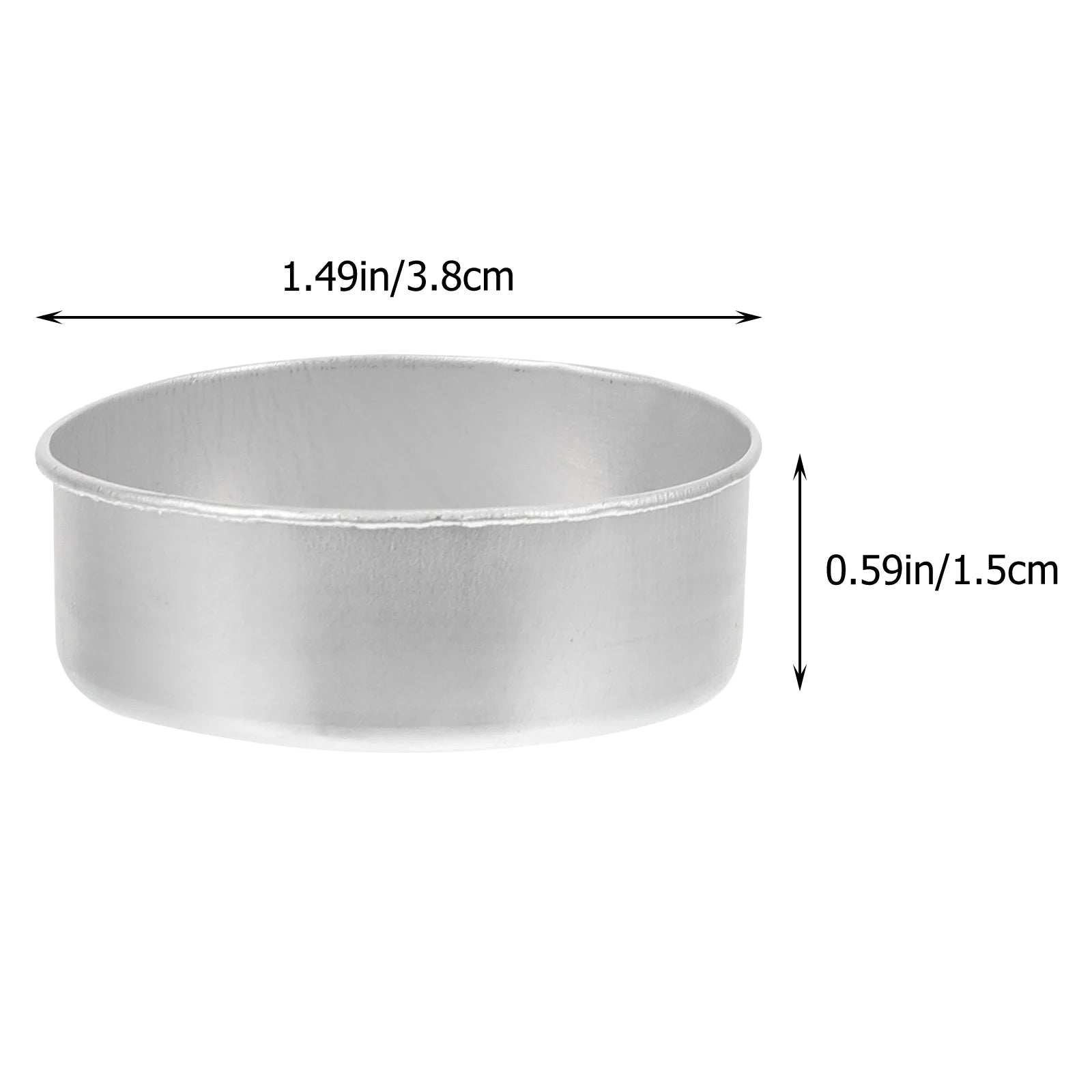 100pcs Candle Cup Case Candle Holding Container Candle Tin Base Empty Aluminum Tea Candle Case Containers Aluminum Candle Tin