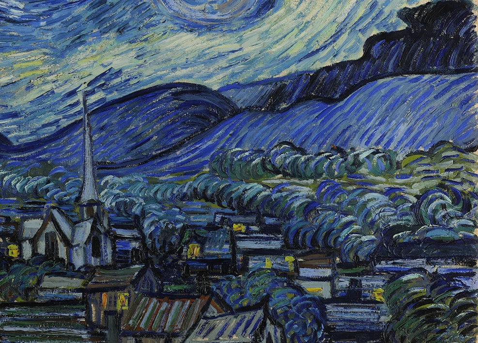 Peintures sur toile de nuit étoilée