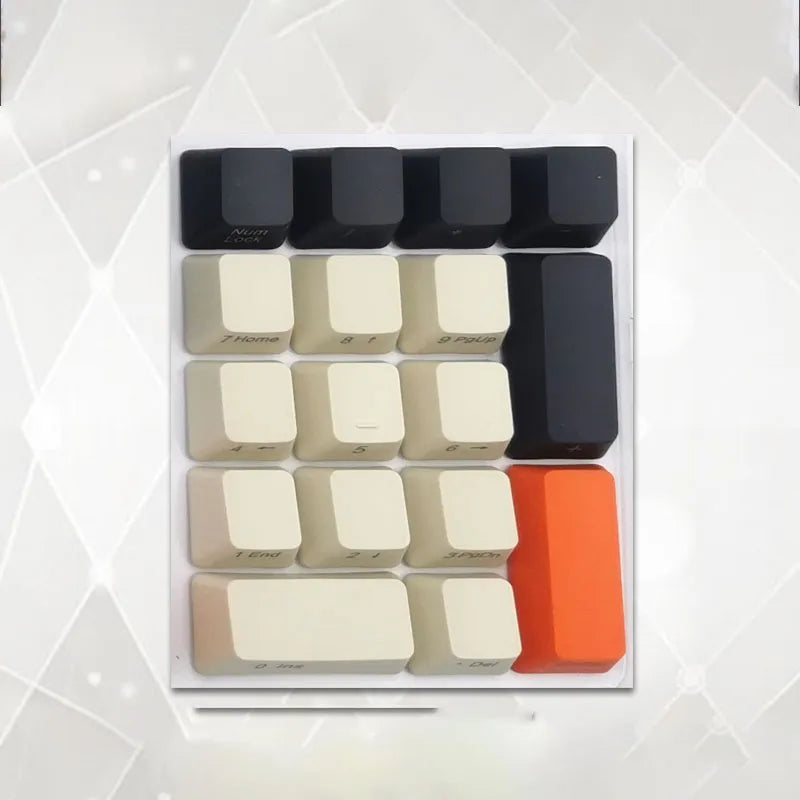 Number Keypad Mechanical Keyboard PBT Keycap Top Side Printed Blank 17 Keys Sunset Numerical Keypad MX Switch Numpad OEM Keycap