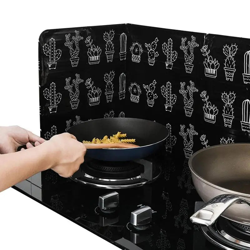 Foldable Anti-Oil Splatter Guard for Cooking