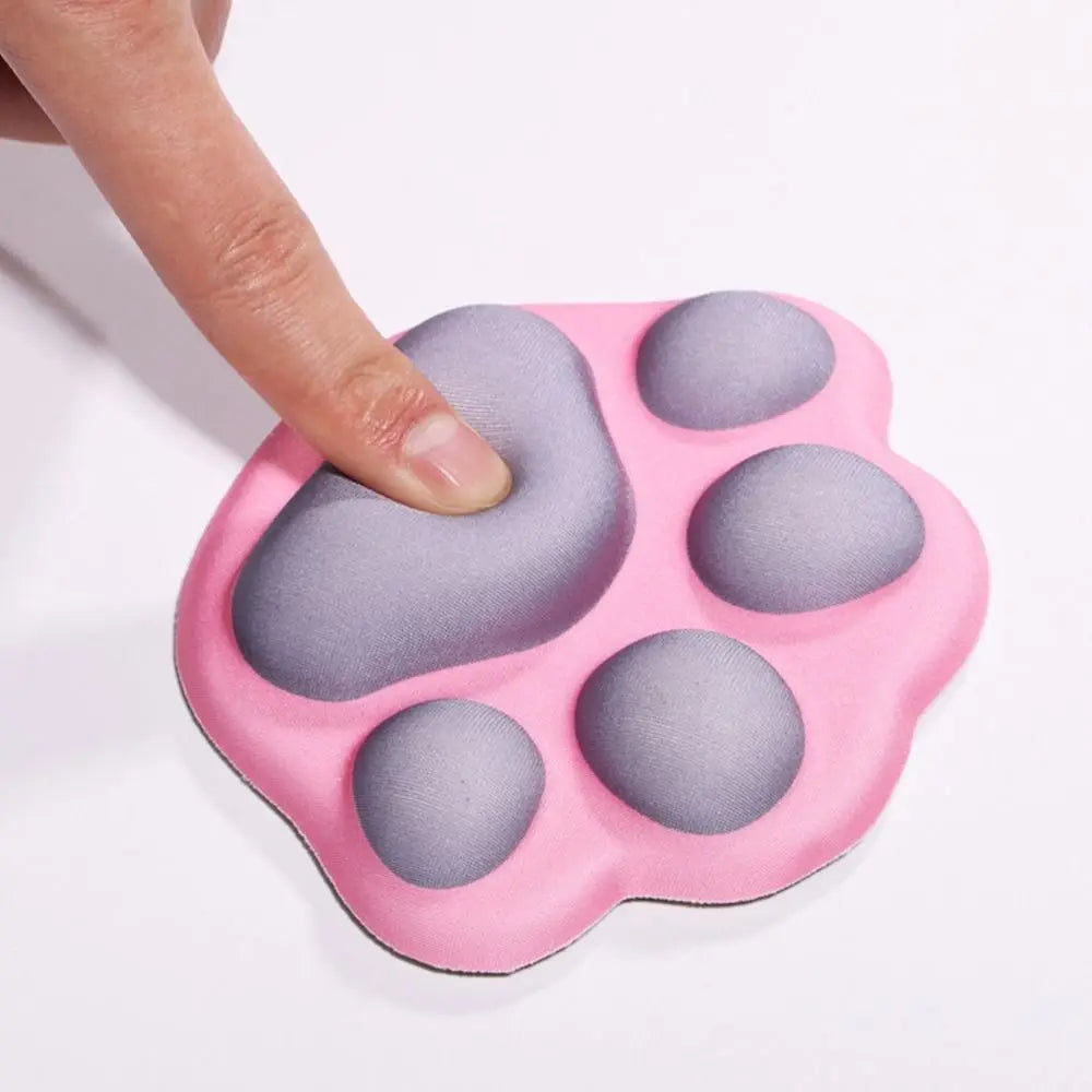 Cute Color Cat Paw Mouse Pad Creative Comfortable Soft Non-Slip Wrist Rest Hand Pillow Office Computer Laptop Wrist Rest Support