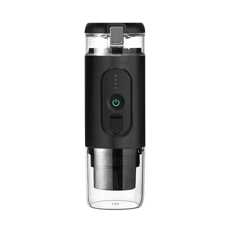 Portable Coffee Maker Travel Coffee Machine Compatible with Capsule and Coffee Powder USB Charging for Outdoor Car Office