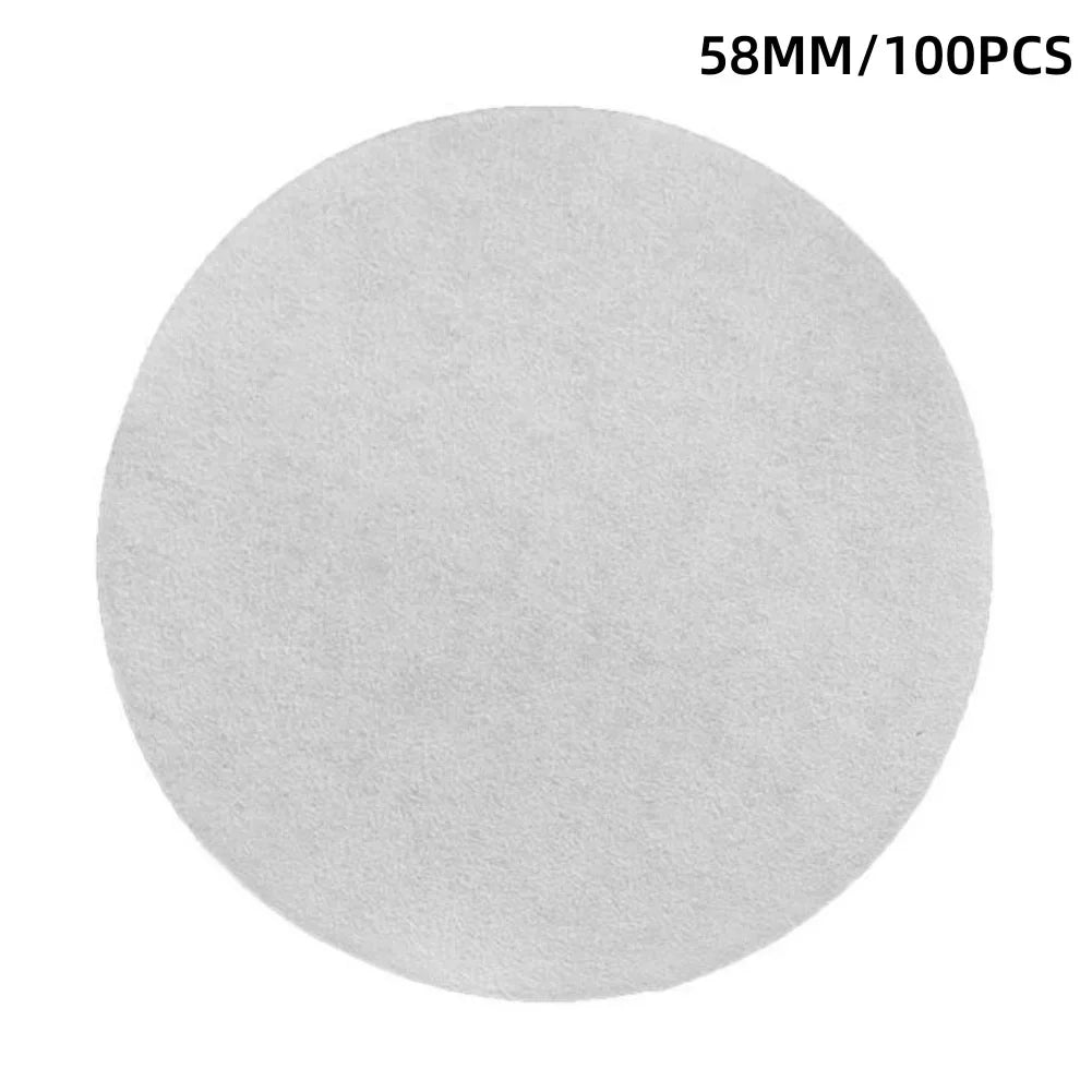 Powder Bowl Filters Filter Papers Cofe Good Toughness Raw Wood Pulp Round White Espresso Coffee Maker High Quality