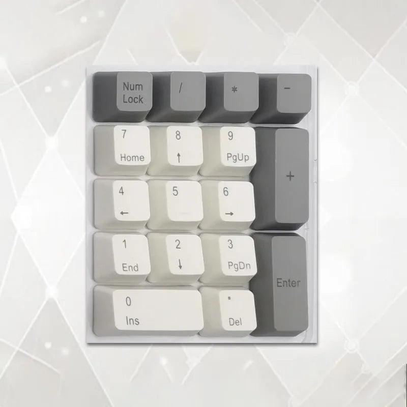 Number Keypad Mechanical Keyboard PBT Keycap Top Side Printed Blank 17 Keys Sunset Numerical Keypad MX Switch Numpad OEM Keycap