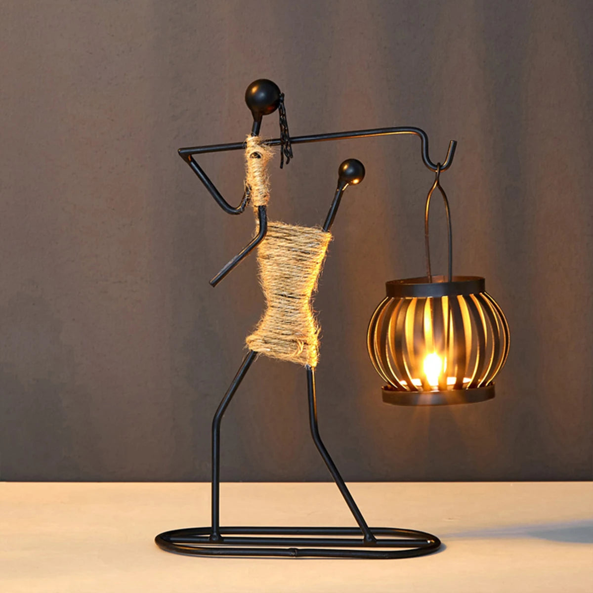 New Metal Candle Holder Abstract Character Candlestick Decor  Handmade Candlestick Vintage Candle Stand Home Decor Art Gift