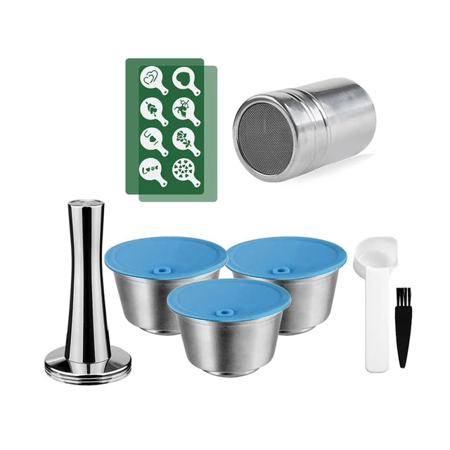 Refillable Stainless Steel Metal Reusable Dolce Gusto Capsule Silicone Cover For Dolce Gusto Cofee Machine Crema Coffee Maker
