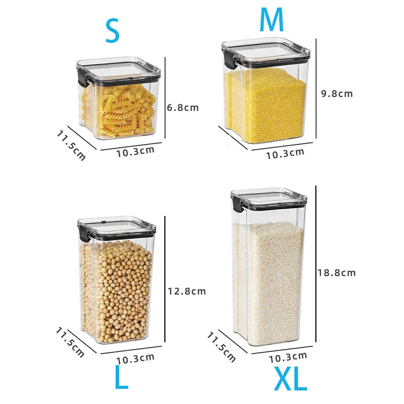 1pc Clear Food Storage Box