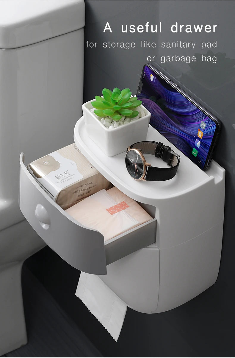 Porte-rouleau de papier toilette portable